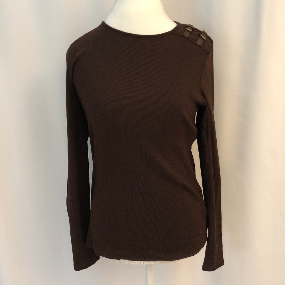 Lauren Ralph Lauren Brown Pullover Leather Buckles